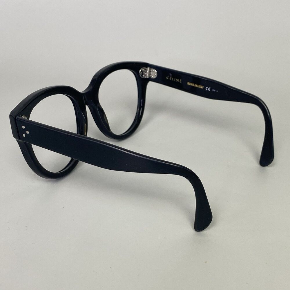 CELINE CL41755 Audrey 807/3H Black Cat eyeglasses 55-22-145 Italy Classic Frame - Picture 6 of 14
